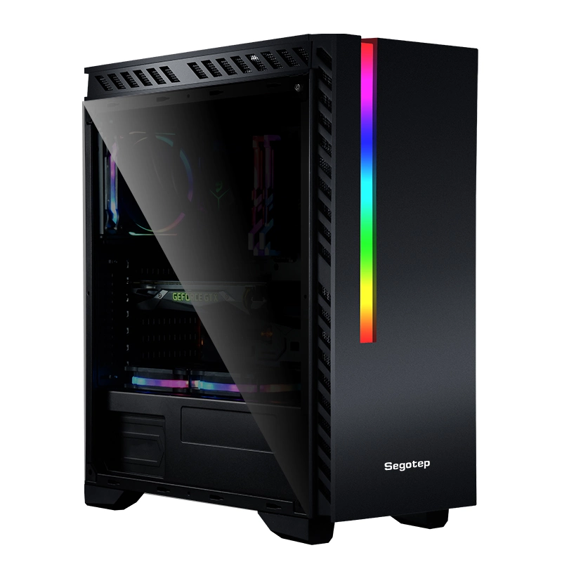 Colorful RGB Strip Panel USB3.0 Micro ATX Gaming Computer Case