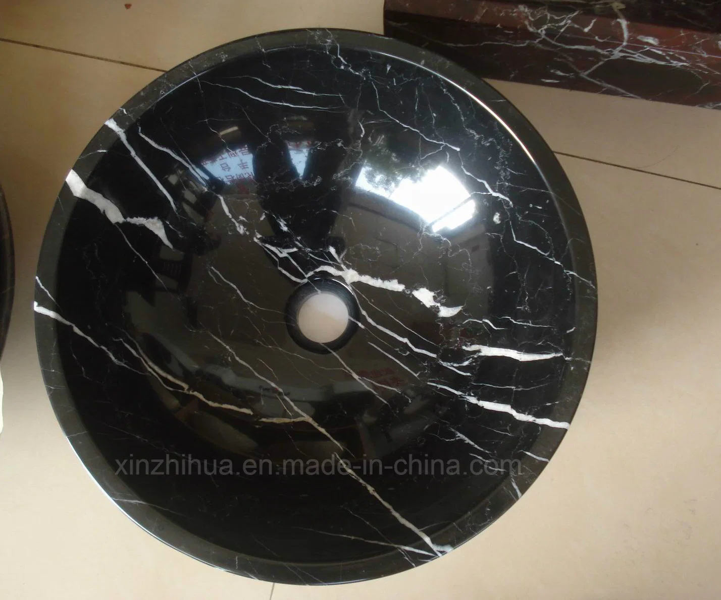 China Nero White/and/Black Marquina Marble Tiles Countertop Stone Staircase Big Slabs