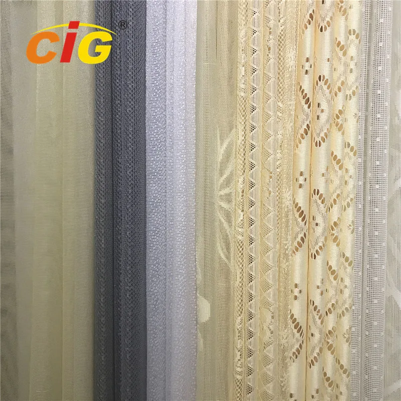 Printing Flocking Organza Curtain Fabric