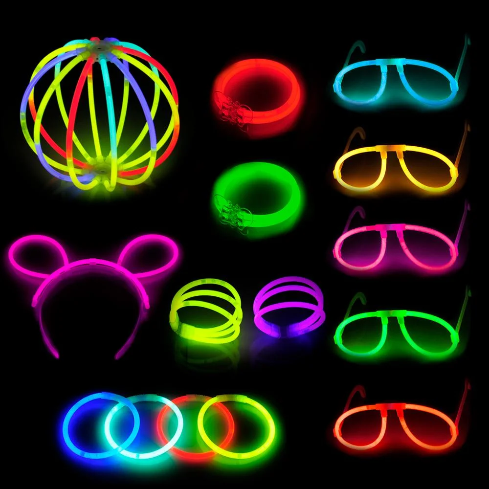 Holiday Party Pack Set Multi Color Glow Party Decorations Light Stick Gift Glow Stick