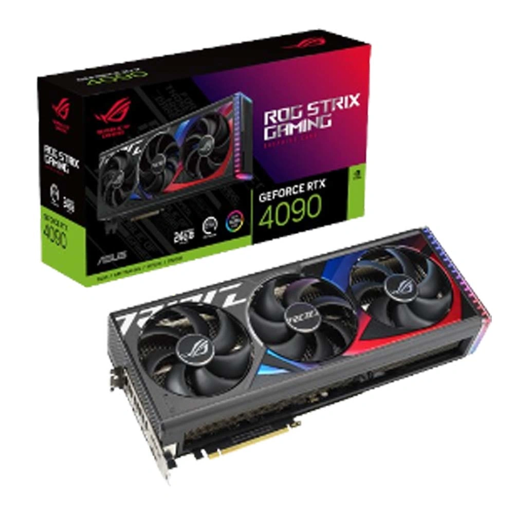 Graphics Card Rog Strix T4 A10 A30 A40 A100 A800 V100 H100 H800 80GB 40GB Rtx 4090 Rtx4090 24GB Gddr6X Oc EVA-02 Edition with Dlss3 Dlss 3 Stock EVA-02