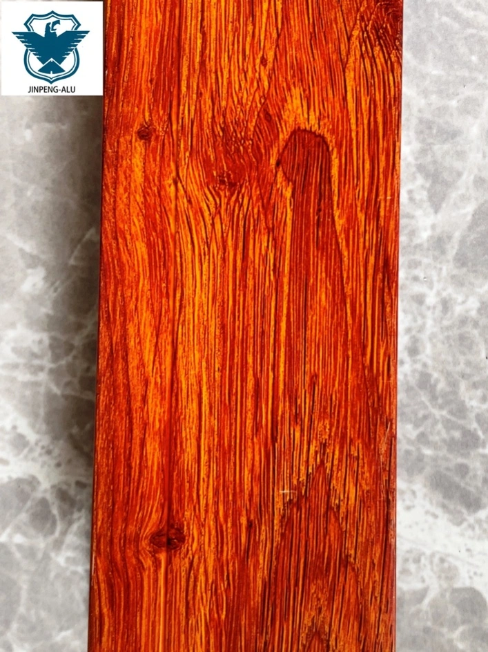 Wood Grain Pattern Printing Surface Finishing Processing Aluminium Profile