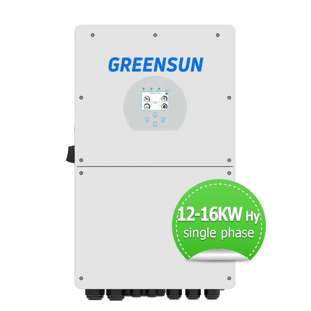 Deye Greensun versión Europa Híbrido solar Monofásico de uso doméstico de la batería del inversor Sol 12K14K16K SG01LP1-UE para el Sistema Solar