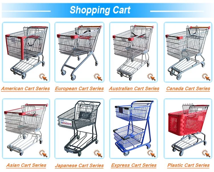 Asian Style China Manuafactures Mini Business Chrome Shopping Trolly Cart