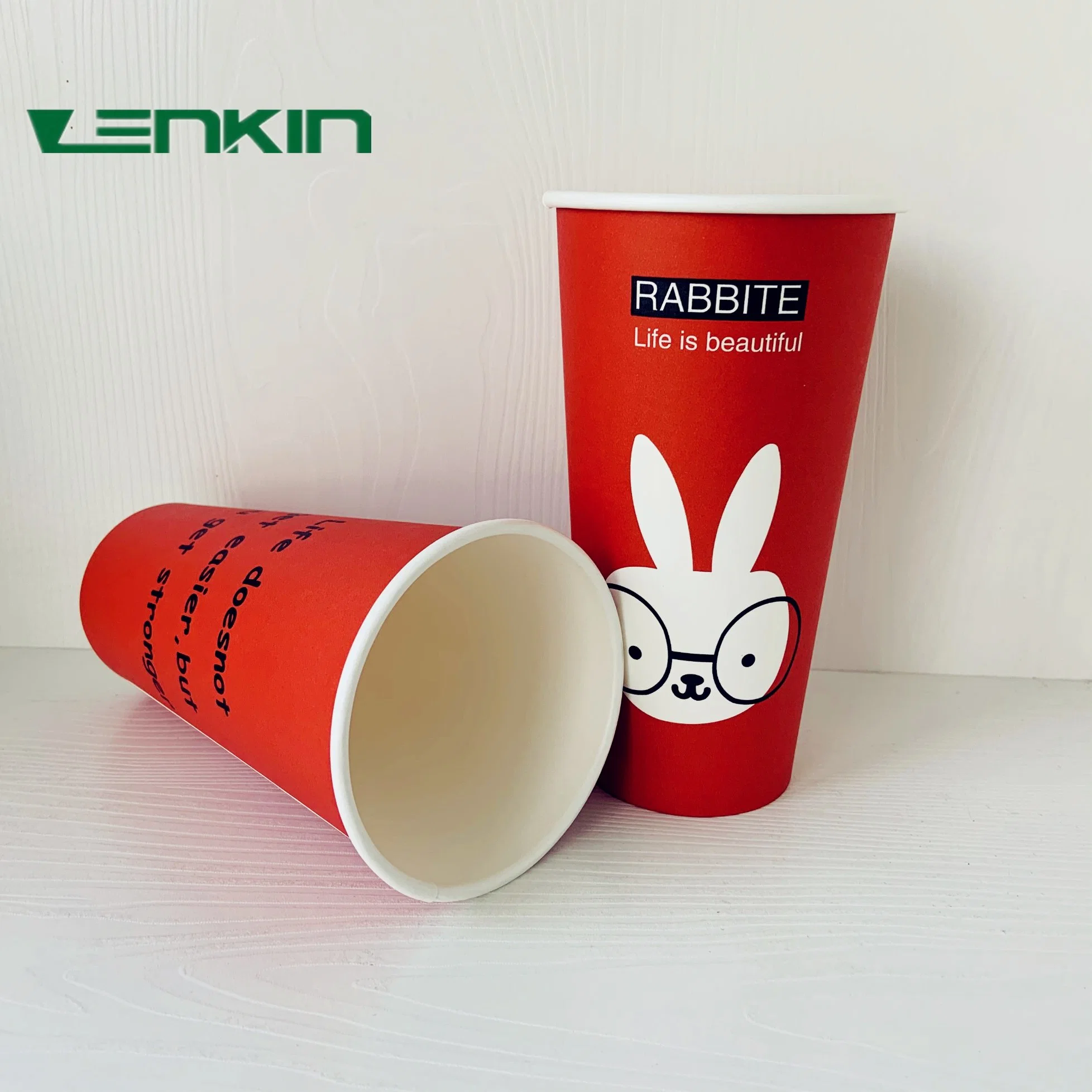 Coffee Cups Disposable Paper Top OEM Customized Wall Logo Item Style Food Color Freight Bottom