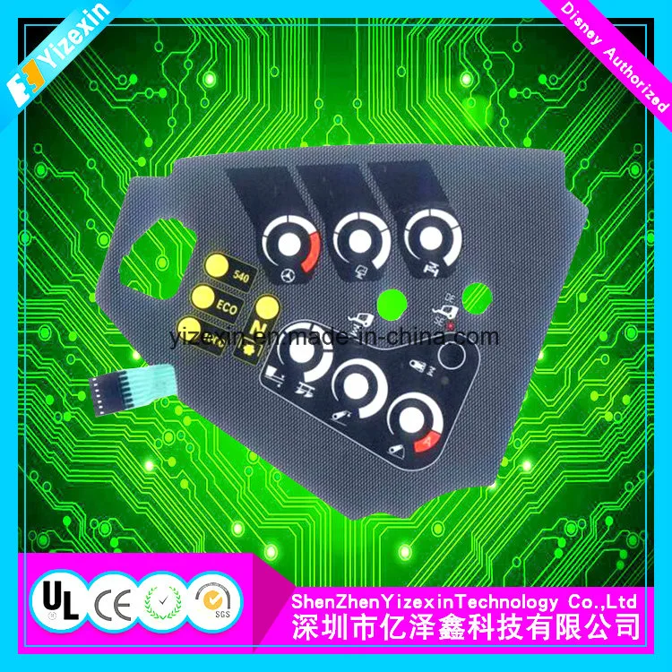 Plastic/Plastic Keycaps/Plastic Membrane Switch with Lenses