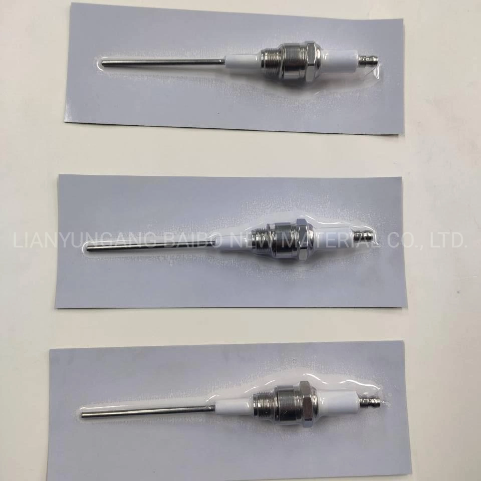 95% Al2O3 Glazed Gas Stove Ignition Alumina Ceramic Igniter High Temperature Resistant Electrode Insulation Spark Plug