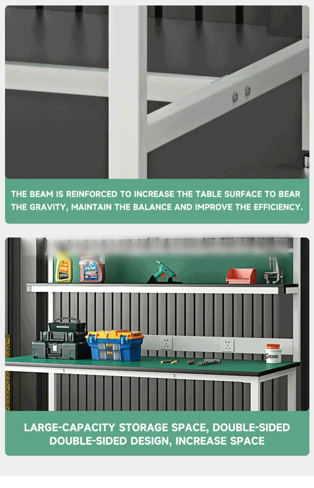 High quality/High cost performance  Steel Workbench with Tool Carts and Storage Cabinets