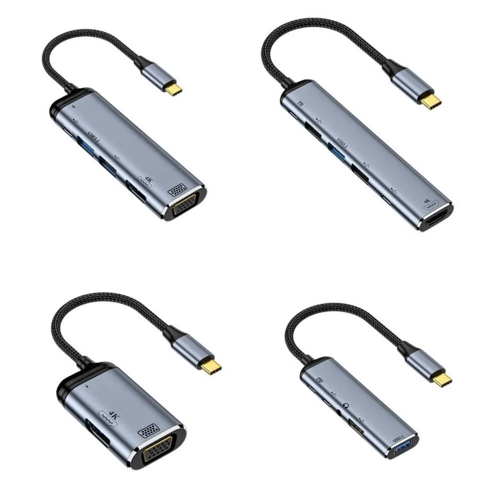 Erweitern Sie die Multimedia-Erfahrung Ihres Macbooks mit USB-Hub Typ C Pd Wiederaufladbar