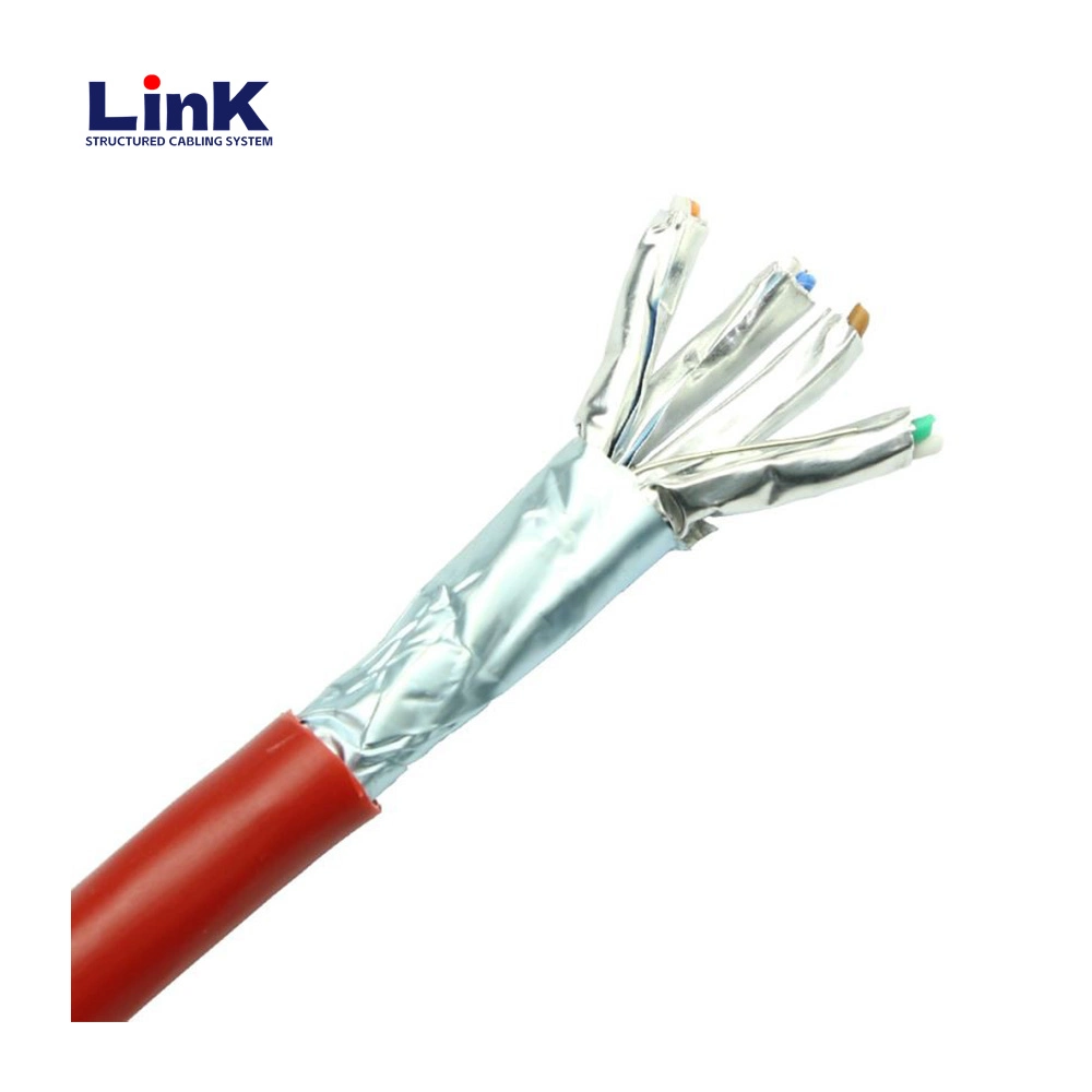 Shielded CAT6A Computer LAN Cable with Gold-Plated RJ45 Connectors for Superior Signal Quality