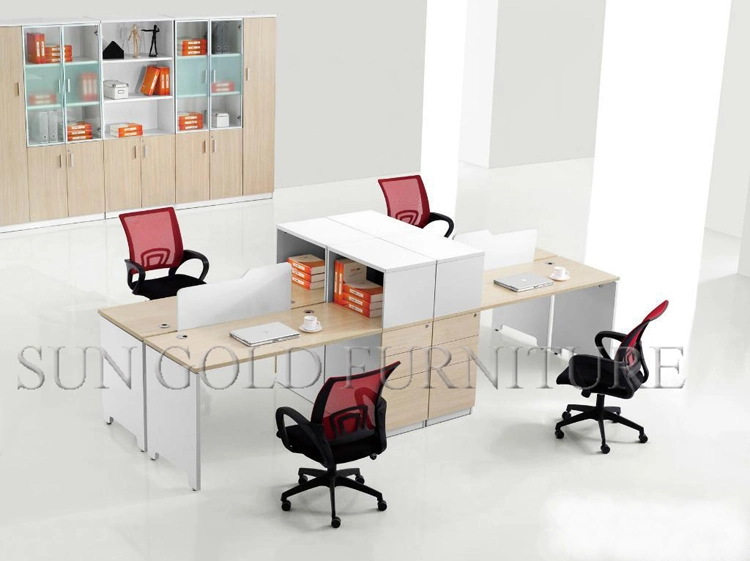 (SZ-WS374) Cheap 4 Seat Cubicle Panel Partition Office Workstation