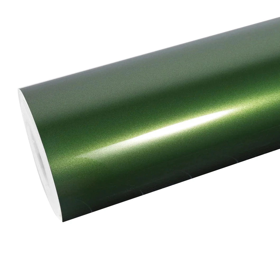 Beikaer Brand Olive Green Metal Air Bubble Free Pet PVC Car Body Vinyl Wrapping Film