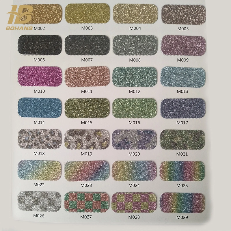 PVC/TPU Glitter Shiny Leather Fabric for Shoes