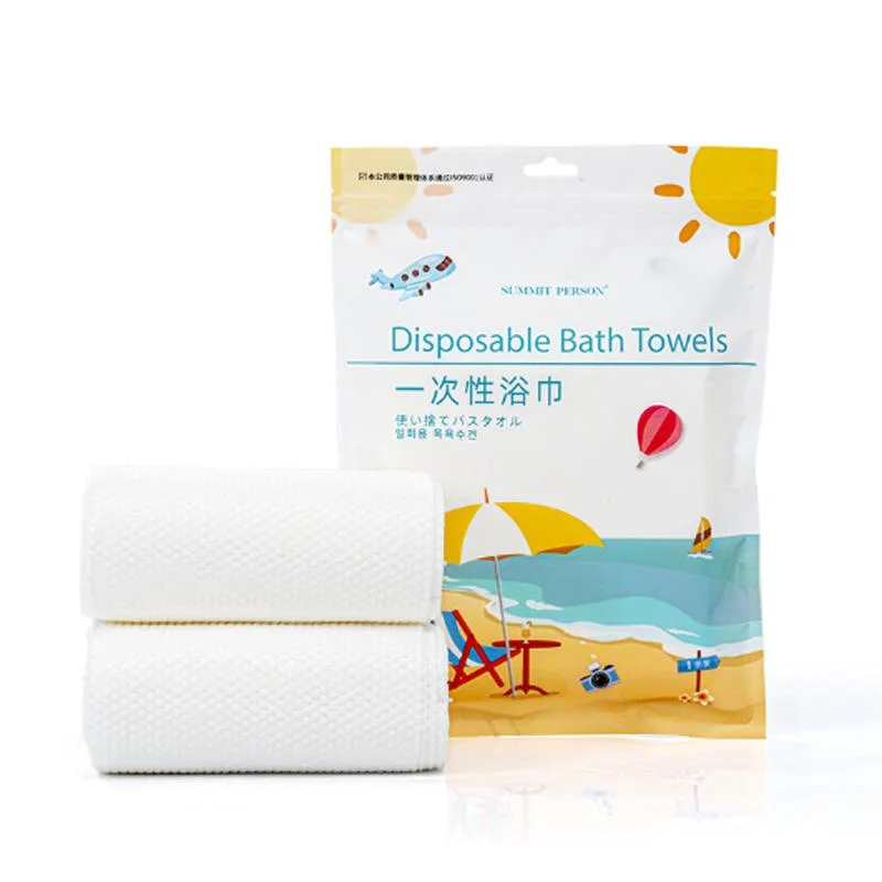 Toallas Desechables Personalized Promotional Portable Non-Woven Fabric Compressed Cotton Disposable Travel Bath Towel