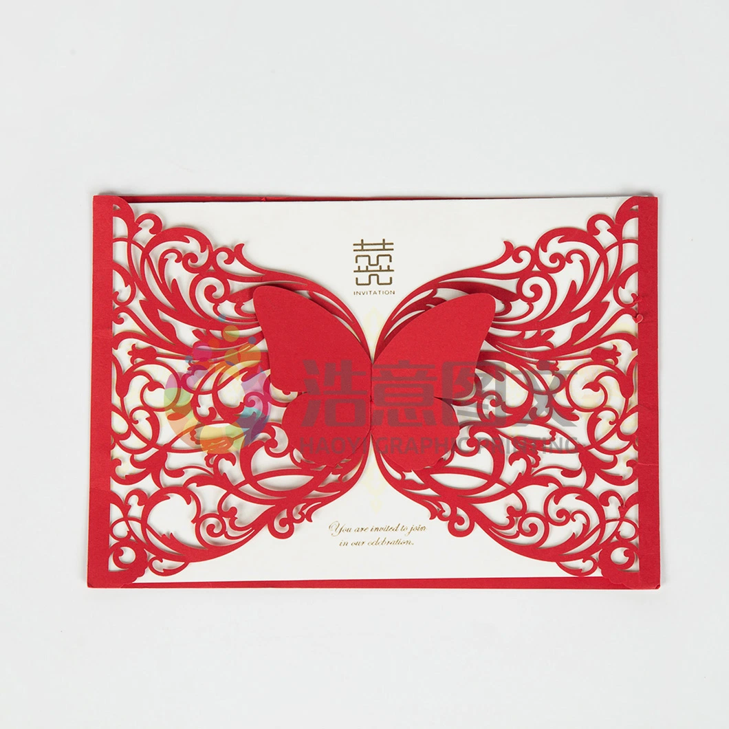 الصين الجملة عيد الحب هدية مربع بطاقات معايدة طباعة التغليف