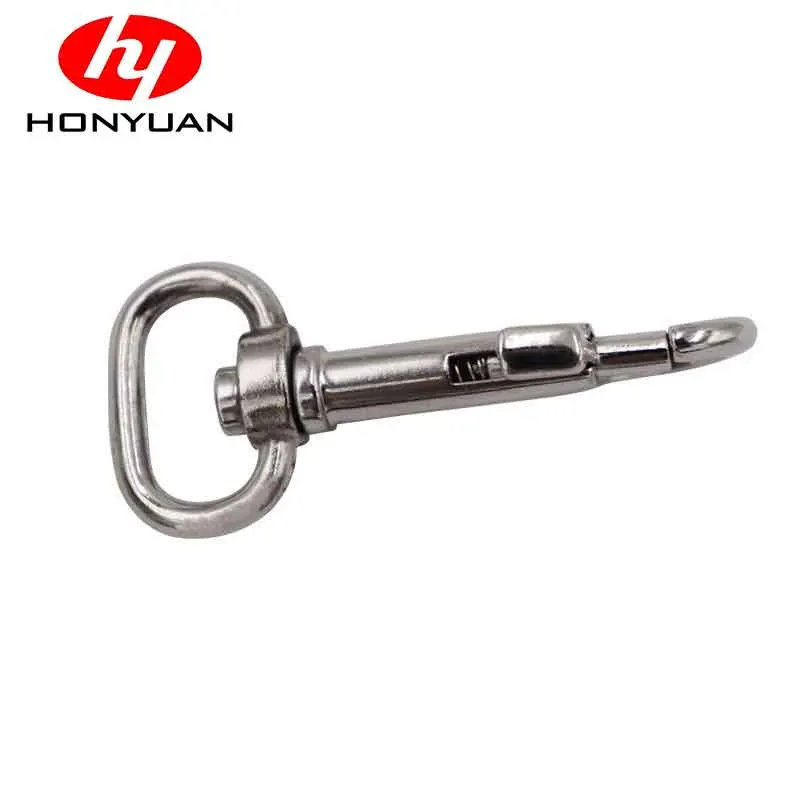 Manufacturer Custom Hardware Steel Large Swivel Pet Double End Snap Hook Stainless for Dog Leash