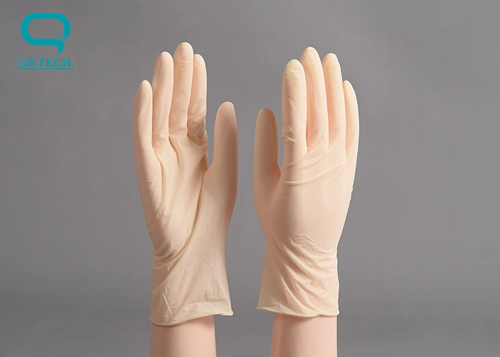 Silicon-Free usando guantes de PVC de 12" en la inspección sanitaria