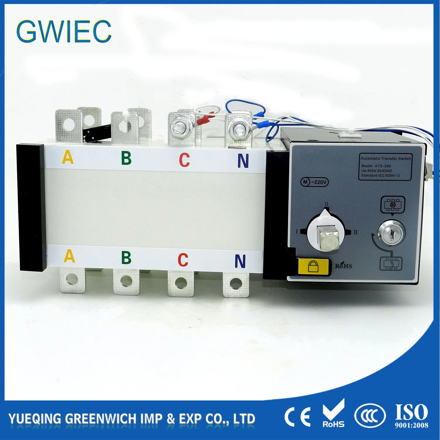 Handle Directly Manual Gwiec/OEM/Blank Generator Automatic Transfer Switch