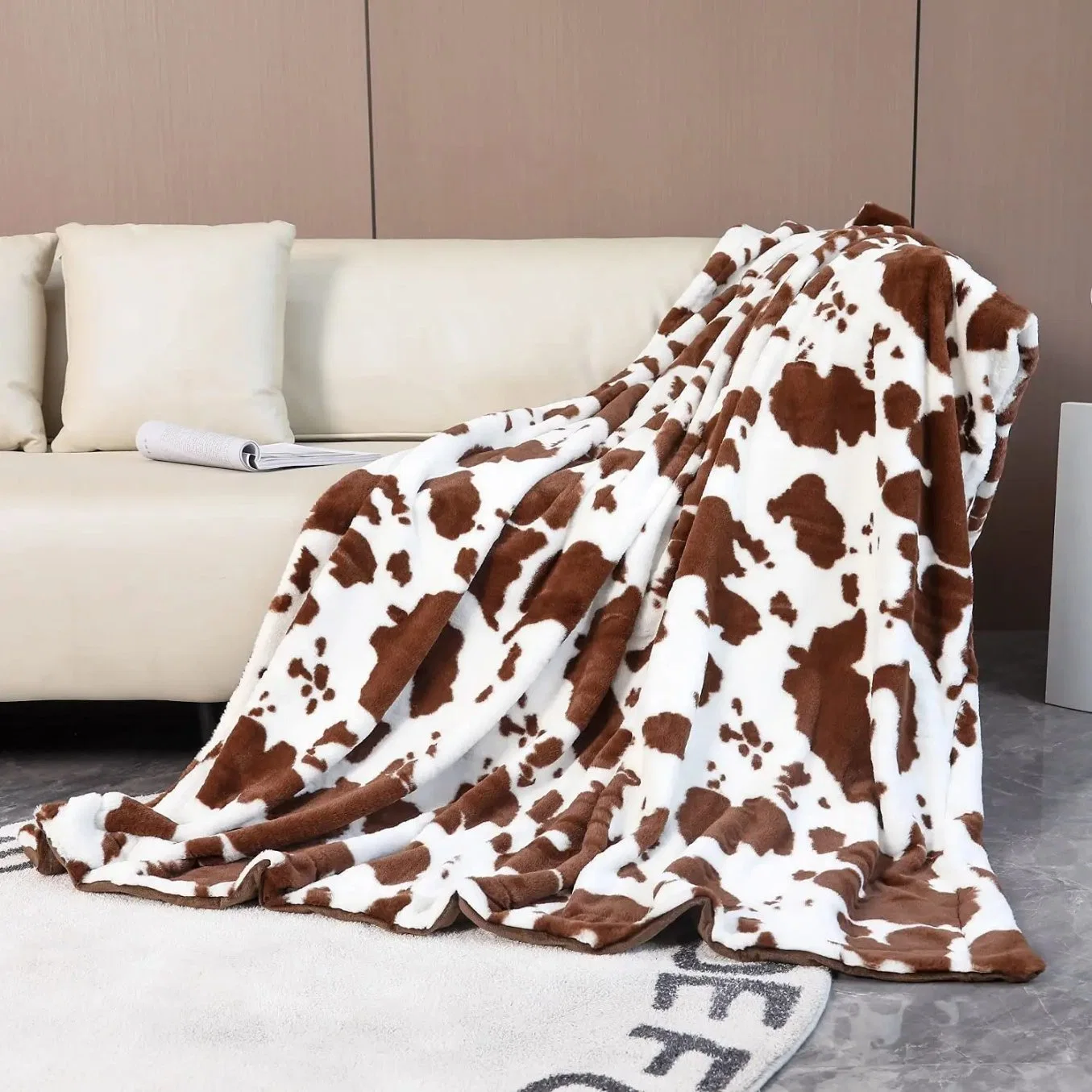 Flannel Zebra Animal Print Cheap Thick Mink Fleece Throw Blankets