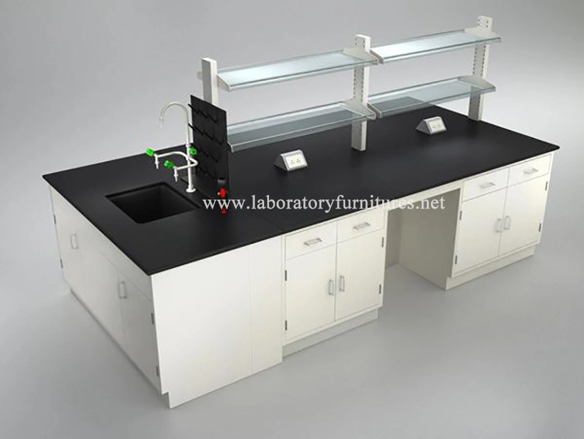 Todos los trabajos de acero de más reciente de la parte superior de mobiliario de laboratorio laboratorio moderno banco Desk jh-SL092