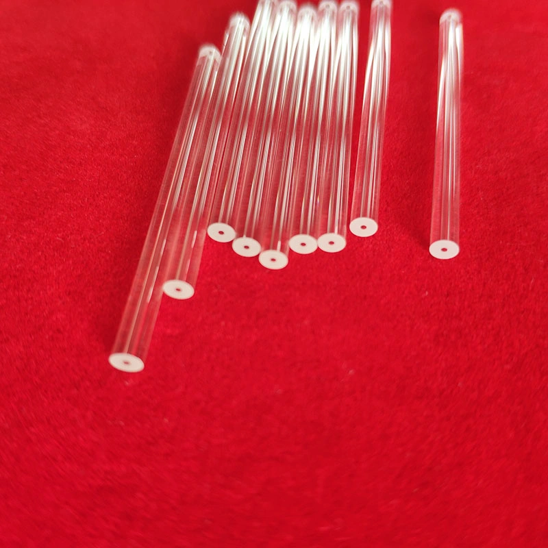 High quality/High cost performance Wholesale/Supplier Small Size Quartz Capillary Pipe Micro Glass Blood Collection Fused Silica Tube