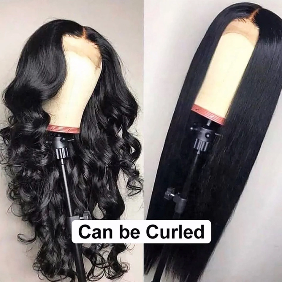 Factory Wholesale/Supplier Full Frontal Closure Lace Wig Cuticle Aligned Brazilian Virgin Hair 150%180% Density HD Transparent Lace Front Human Hair Wig for Black Woman