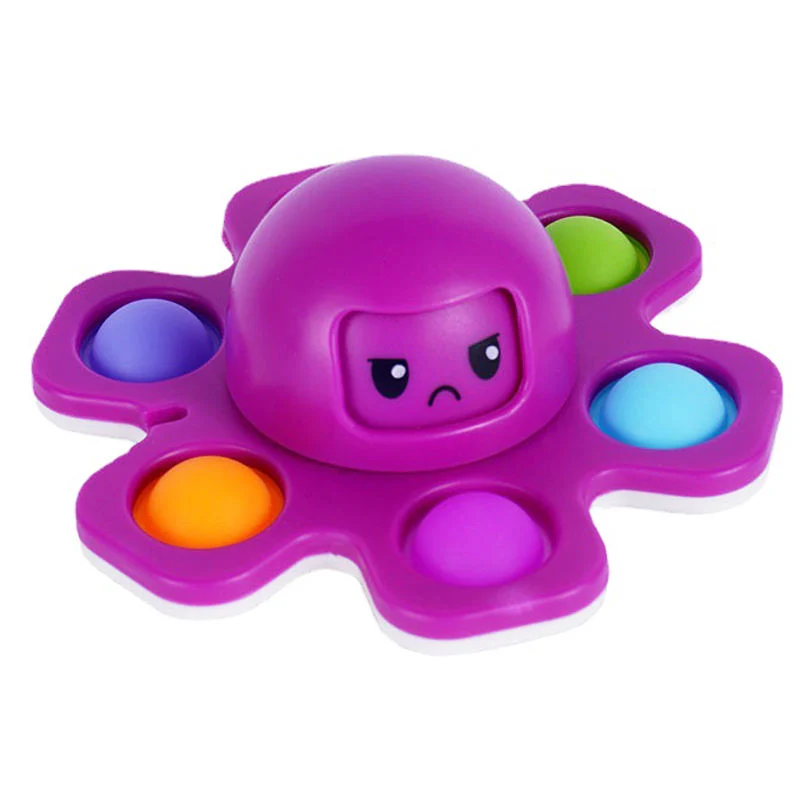 Octopus Gyro Puzzle Decompression Artifact Unzip Bubble Music Finger Toys Anti-Stress Face Changing Fidget Top Toy Gift