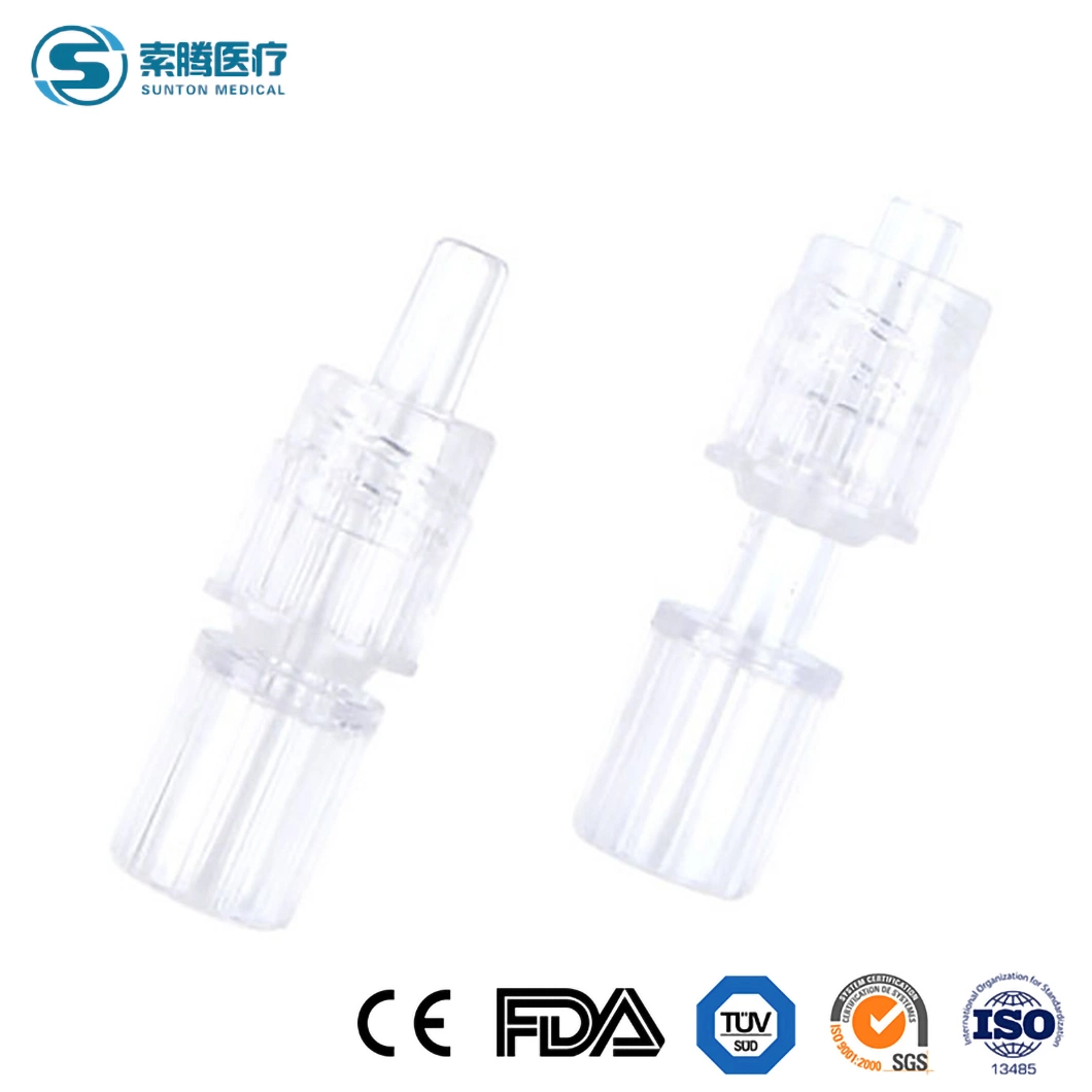 Sunton China Good Price 2-Piece Set Barb Tube Hot Sale ISO 13845 Safety Standard Medical Luer Lock Connector Manufacturing