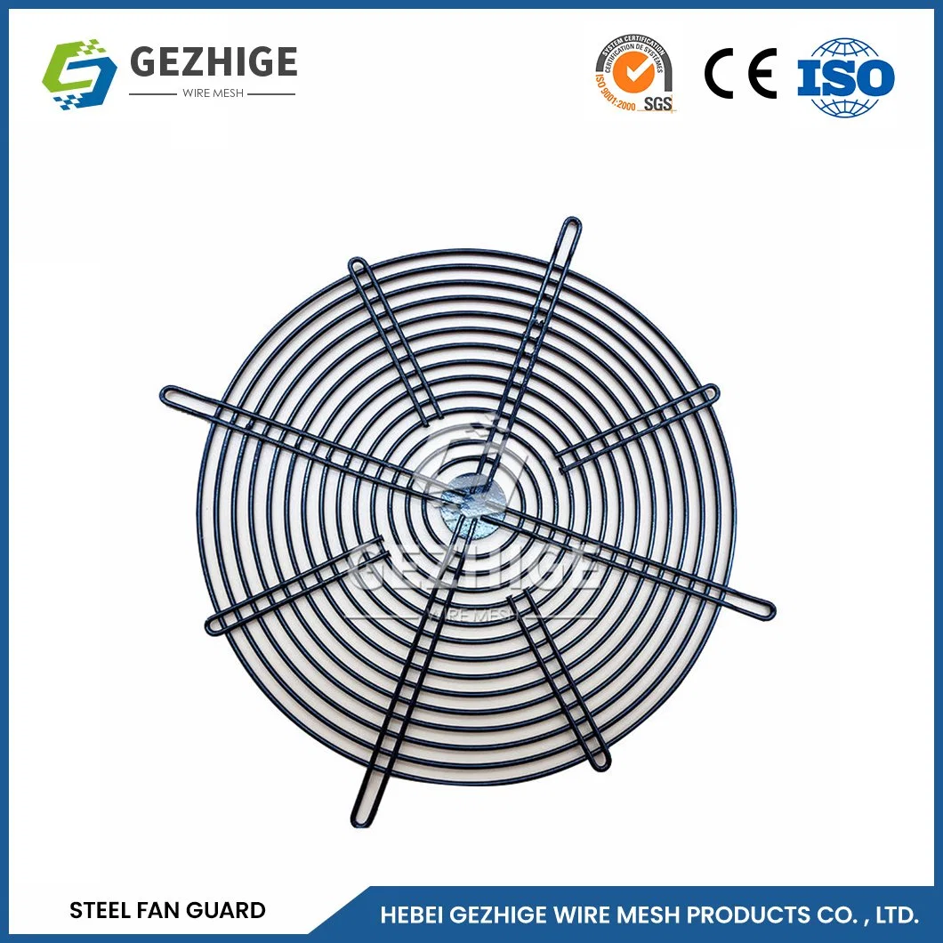 Gezhige Fan Guard Protection Factory amostra disponível Folha Metal Fan A cobertura China adapta-se à proteção da ventoinha de malha de 80 mm