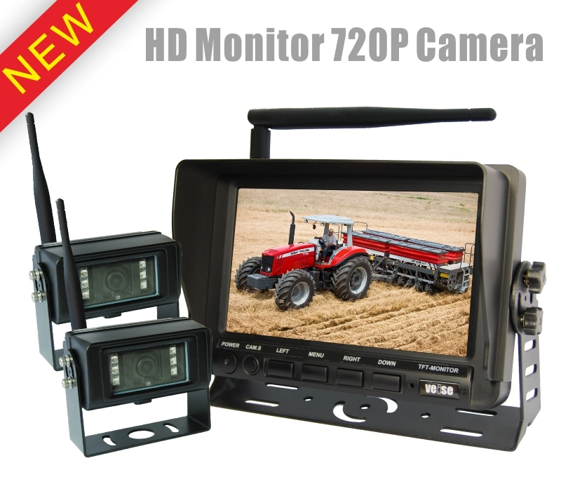 720p Camera Monitor System Built-in 2.4GHz Wireless Reverse