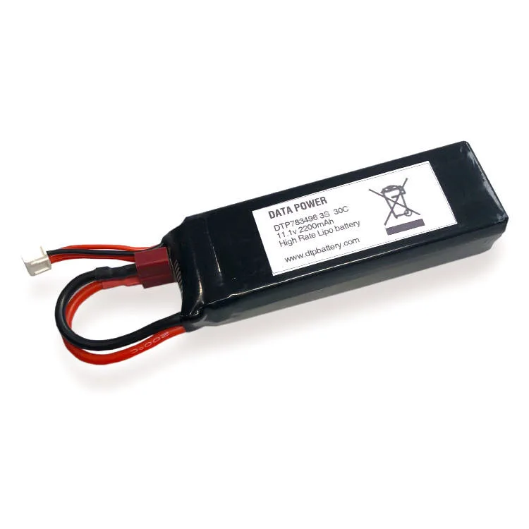 Personnalisée en usine 11.1V Pack de batterie au lithium polymère3s 783496 2200mAh Batterie