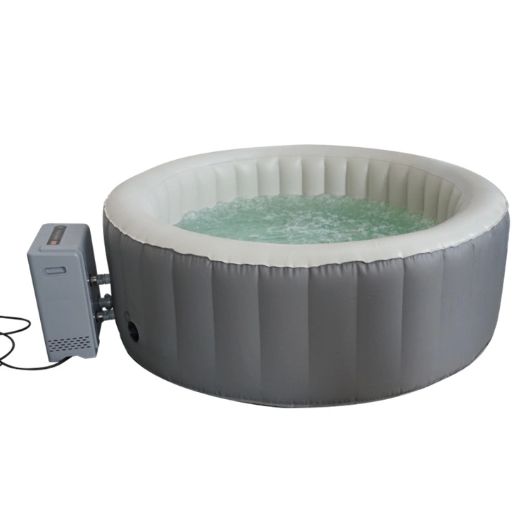 SPA Plus 6 pieds de diamètre 4 personnes Spa portable gonflable avec 110 jets de bulles et pompe chauffante.