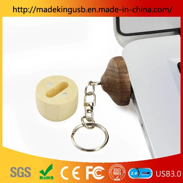 16/32/64G Handmade Wooden Nuts / Acorns USB Flash Drive for Storage Creative Cute Gift