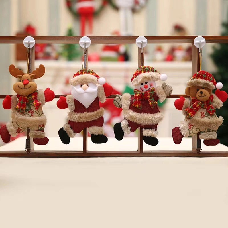 4PCS Dancing Ornaments, Santa Claus & Snowman&Dear&Bear Hanging Decorations for Christmas Hanging Decorations