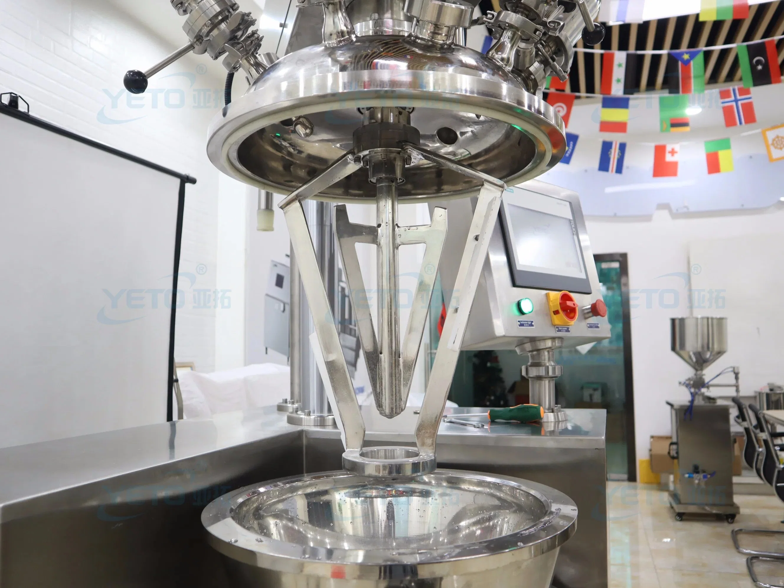 Small Lab Mixer Homogenizer High Shear Mixer Mini Vacuum Emlusifying Machine