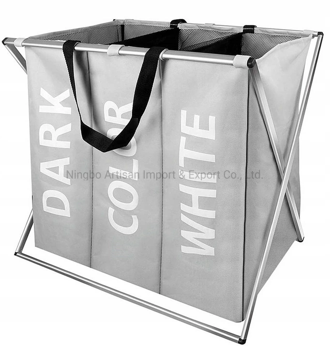 Wholesaler Factory Folded Laundry Basket Oxford Bag Laundry Bin