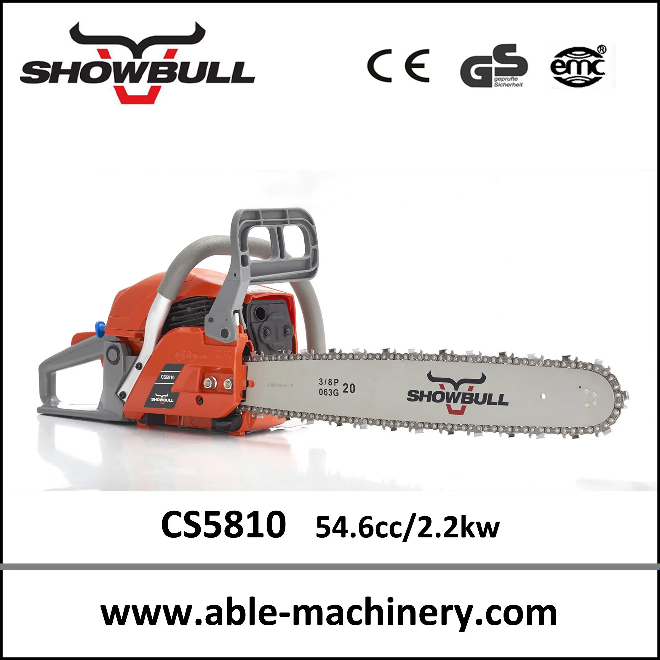 Gasolina china Máquina de cortar madera Chainsaw