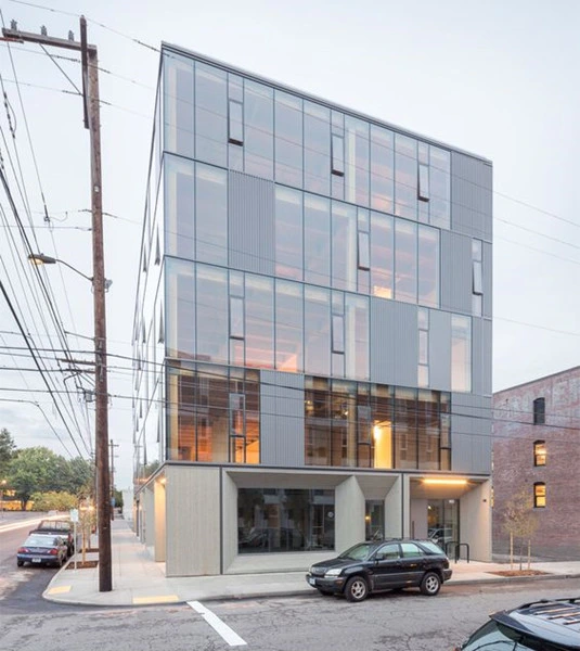 Mur rideau en verre ; aluminium Frameless mur-rideau Matériaux de construction