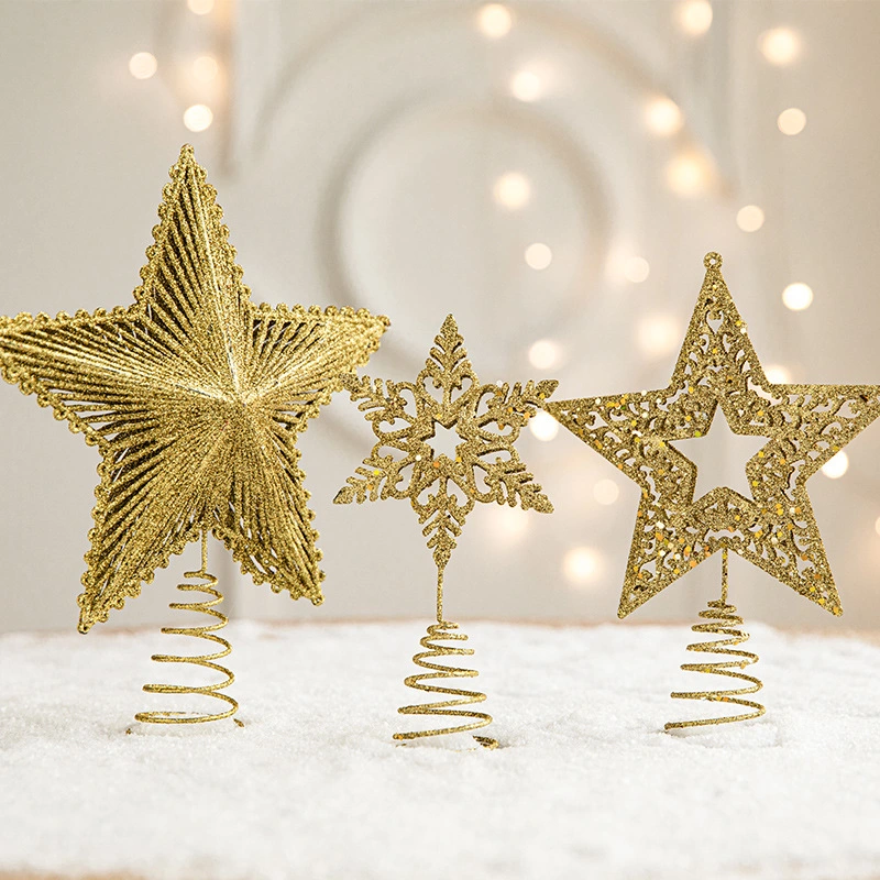 Árvore de Natal criativa Acessórios Star Christmas Tree Top Decoration Luxury