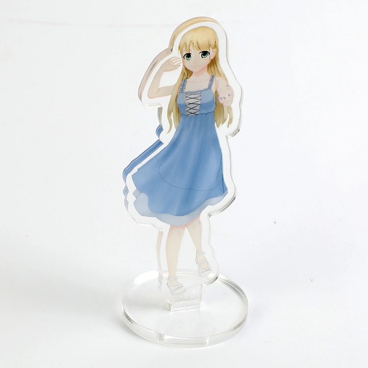 Personalized Transparent Custom Shaped Printed Figure Clear Acrylic Display Standee