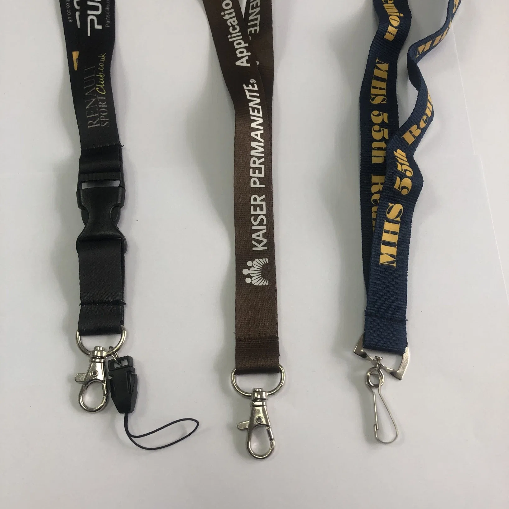 Various Style Factory Direct Price Pure Color Nylon Lanyard Strap