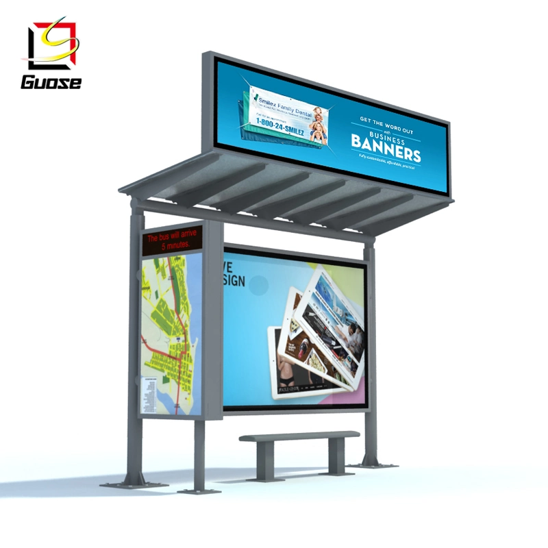 Advertising with Solar Bus Stop Light Box Advertising