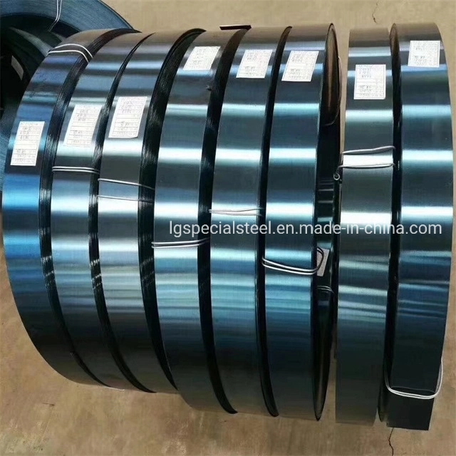 S60c 60 75 Sup6 1075 1065 65Mn Kaltgewalzter Kohlenstoff Stahlband Abgeschreckt Blue Strip Steel