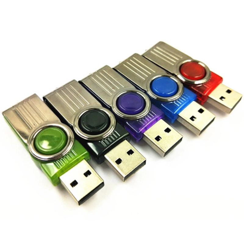 Nuevo disco de U 4GB 8GB 16 GB de memoria USB de metal de 32GB 64 GB pen drive USB 2.0 de Pen Drive USB Flash Drive con llavero