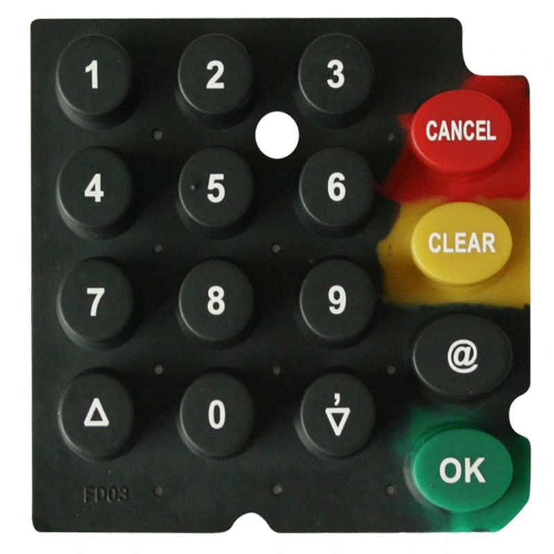 Silicone Rubber Keypads for TV Remote Control