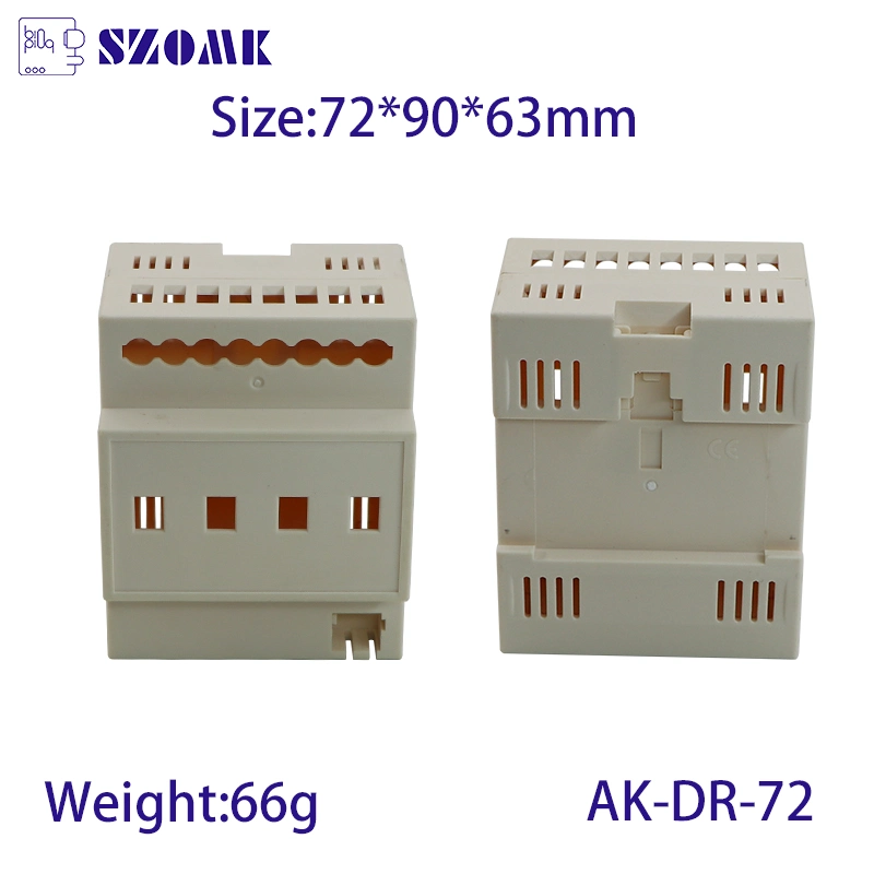 ABS Plastic Flame Retardant DIN Rail Enclosure Ak-Dr-72