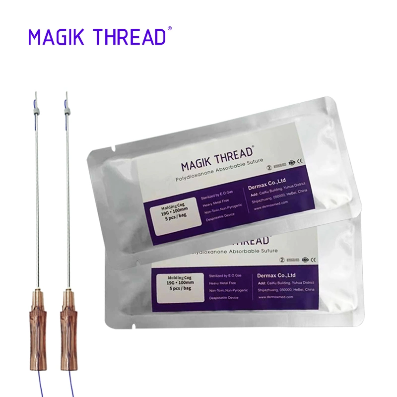 Magik Thread Screw Cog 3D Pdo Pcl Face Lifting Thread Sharp Needle Wires Pdo for Estheticians