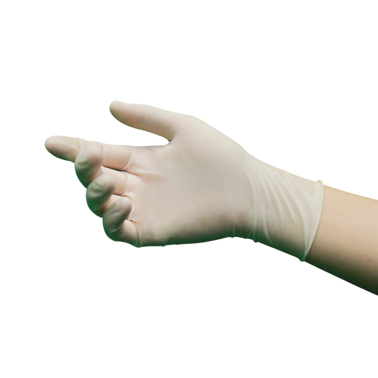 Disposable Latex Examination Gloves Powder Free and Powdered