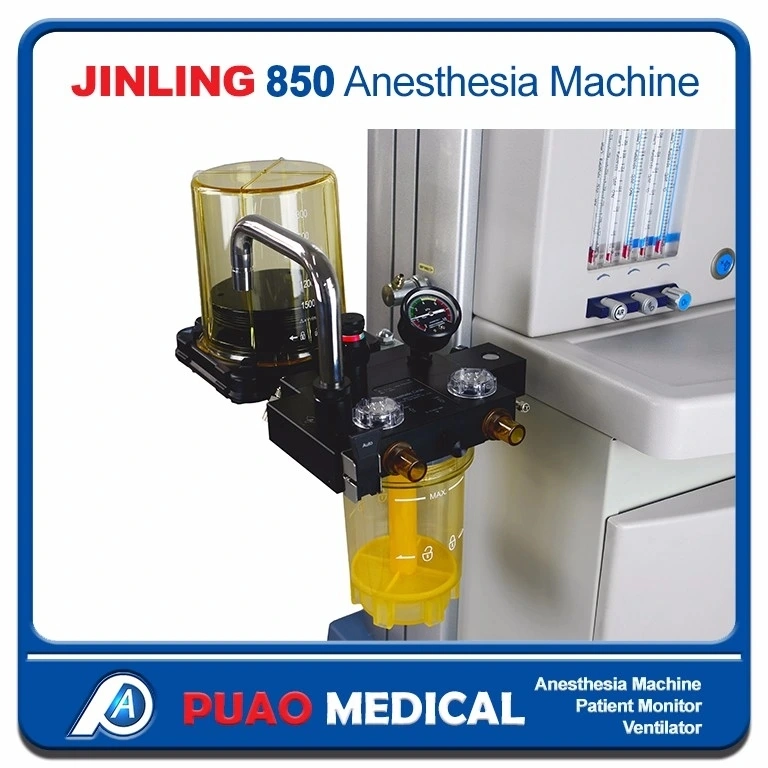 Perlong Puao Top Model Jinling-850 Adv. La anestesia respirador Pcv Vcv CPAP