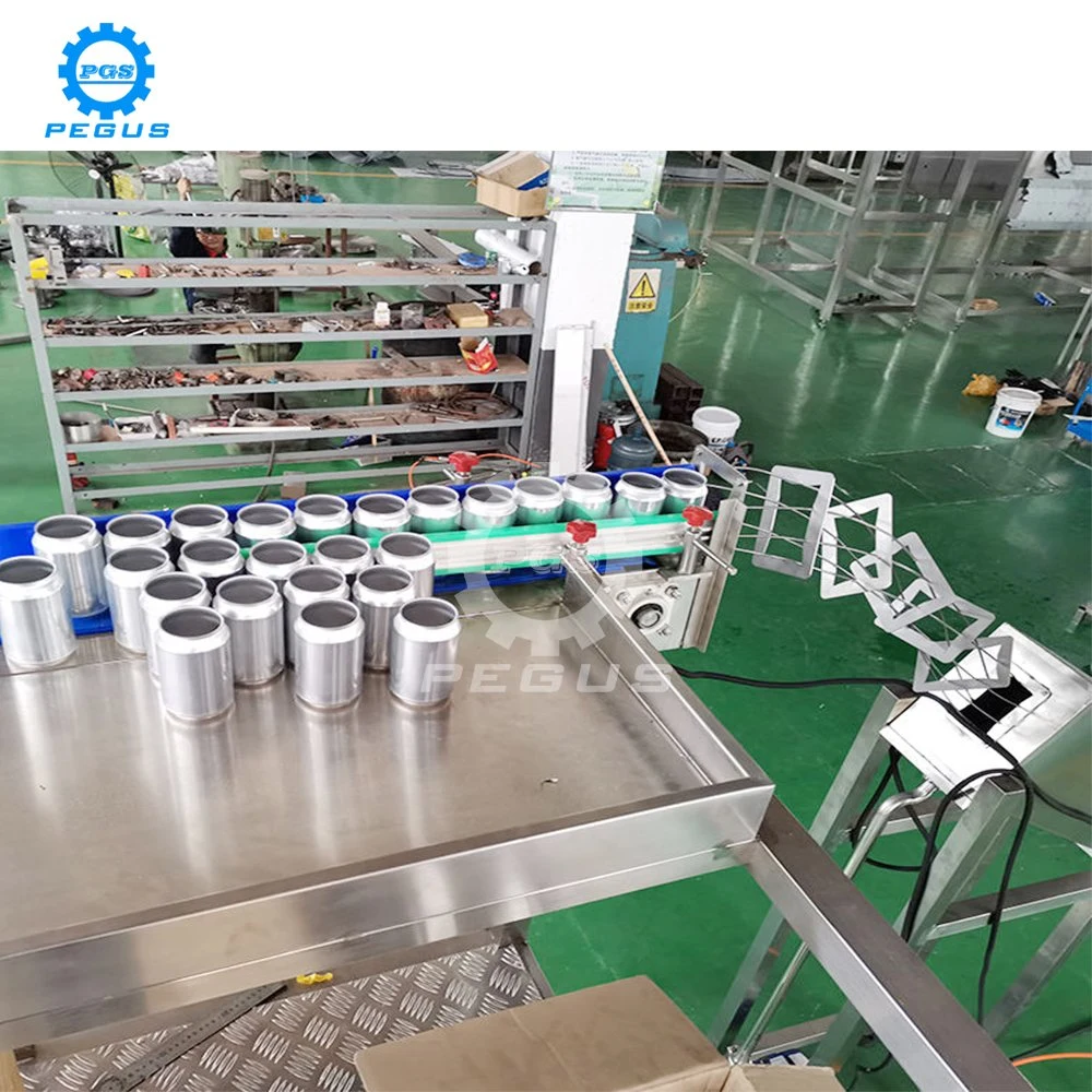 500-1800 Cans Per Hour Small Carbonated Drink / Beverage Beer Canning Machine